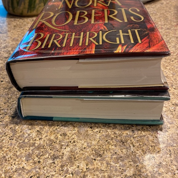 2 Nora Roberts Hardcover Books The Reef & Birthright - Picture 5 of 16